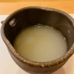 ひろ作 - 濃厚な蕎麦湯さんでーす。