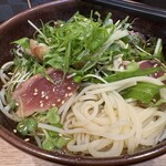 阿波や壱兆  - カツオと薬味野菜のそうめん(冷・並)