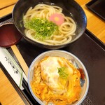 めい泉 - 料理写真:ミニ丼セット（かけうどん＋ミニカツ丼）