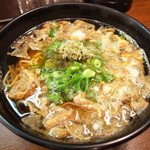 加寿屋 - かす細ラーメン556円＋かす特盛232円