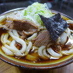 天狗屋食堂 - 肉うどん(温・600円)