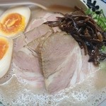 麺の坊 砦 - 2014年11月　肉増しらぁめん　980円＋半熟玉子（サービス券）