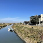 うなせん - 川べりに建つお店