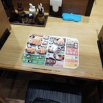 松のや 大宮店 - カウンター席には仕切りが