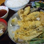 あみ富 - 穴子天定食　1080円　（＾＾ｂ　6月