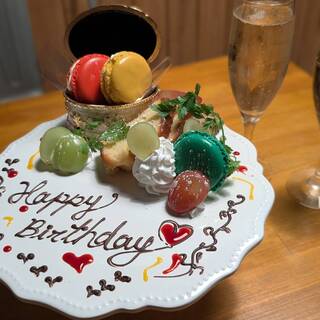 特別な記念日にプレートをご用意いたします！