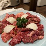 照月苑 - カルビ　ハラミ　タレ