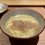眞善美 - 錦爽鶏　鶏塩タン麺　アルバ産白トリュフがけ