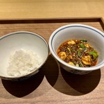 眞善美 - 白子入り麻婆豆腐　ご飯