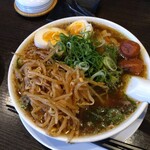 来来亭 - 味玉キムチラーメン＆辛もやし　R7.11.26