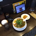 来来亭 - 味玉キムチラーメン＆辛もやし　R7.11.26