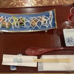 わたり温泉 鳥の海 - 前菜は既に用意されてました。