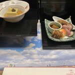 日本料理 雲海 - 蟹味噌豆腐　煮こごり合鴨など