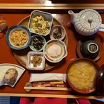 湯本旅館 - 2泊目の朝ごはん
