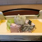 京味 もと井 - お造り：鰆あぶり。