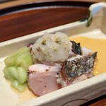 京味 もと井 - お造り：鰆あぶり。