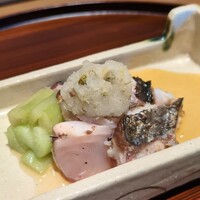 京味 もと井 - お造り：鰆あぶり。