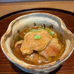 京味 もと井 - 温物：鴨の治部煮。