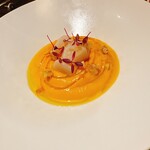 ダ マッサ - バターナッツカボチャの冷ピュレと生ホタテ　絶品