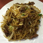 四川食府 - マーラー牛肉和えそば（８８０円）２０１４年１１月