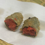 天ぷら はせ川 - 明太子大葉巻き