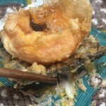 天ぷら はせ川 - 海苔天と玉子の黄身天