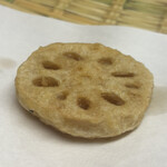 天ぷら はせ川 - レンコン　シャキシャキな一品