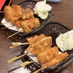 よつばや - 串かつ盛り合わせ・10本
