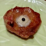 西麻布けんしろう - 【私のお勧め②】厳選脱水タン 〜たてみち檸檬の泡檸檬〜