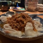 Ｎiru - 鴨と人参の茹でワンタン 鴨煮込みソース　1390円