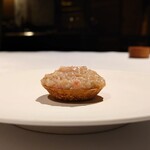 カセント - 勢子蟹内子(勢子蟹内子タルト、セリー酒ソース)