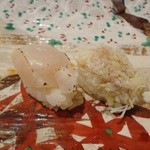 鮨おおね田 - 帆立　毛蟹