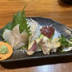 小林 地鶏の里 - お刺身盛り合わせ