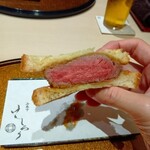 西麻布けんしろう - 【私のお勧め④】厳選和牛ヒレのブリオッシュサンド