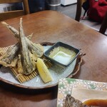 ビジネスホテル王将 - メヒカリから揚げ