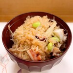 穴子料理と地酒 浅草 川井 - 真蛸の炊き込みご飯