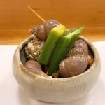 穴子料理と地酒 浅草 川井 - 磯つぶ貝煮