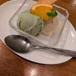 ピッツェリア ダ チーボ - 2種のジェラート盛り合わせ♪