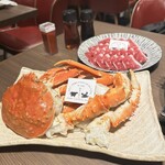 すき焼き ズワイガニ・タラバガニ食べ放題 和牛とカニ 三条河原町店 - 