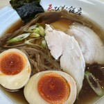 ゑびな飯店 - 丸鶏中華そばセット＆真っ赤卵(まっからん)トッピング