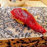 鮨 赫 sushi aka Tokyo - 漬け鮪(塩釜)