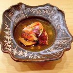 鮨 赫 sushi aka Tokyo - 勢子蟹と松茸のあん