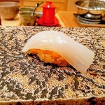 鮨 赫 sushi aka Tokyo - 墨烏賊(淡路島)