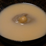 御料理 光安 - 蕎麦掻白味噌仕立て