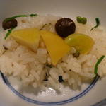 御料理 光安 - ご飯お茶碗に入れて