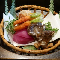 御料理 光安 - 野菜吹き寄せ