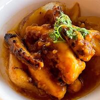 イカのカレー風味蒸し