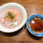 御料理 ふじ田 - きんきのしゃぶしゃぶ かき