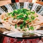 東京たらこスパゲティ - ポルチーニと大根のたらこクリーム（税込み1210円）