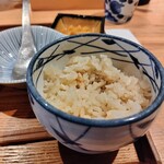 東京たらこスパゲティ - サイドの生姜の炊き込みご飯（プラス275円）